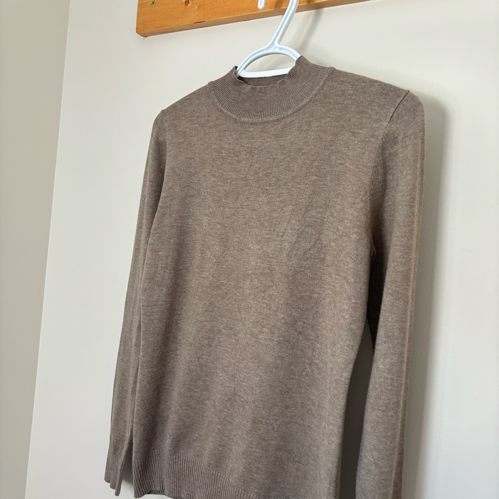 #225 Cielo Viscose Blend Turtle/ Mock Neck Sweater